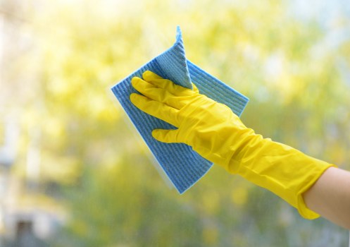 Cleaning team preparing a UK property service agreement
