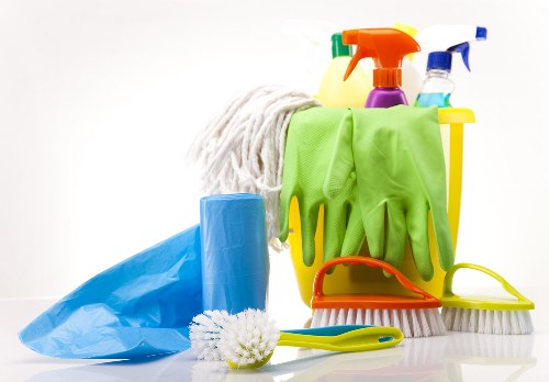 Local communal area cleaning service working in a Hammersmith apartment block